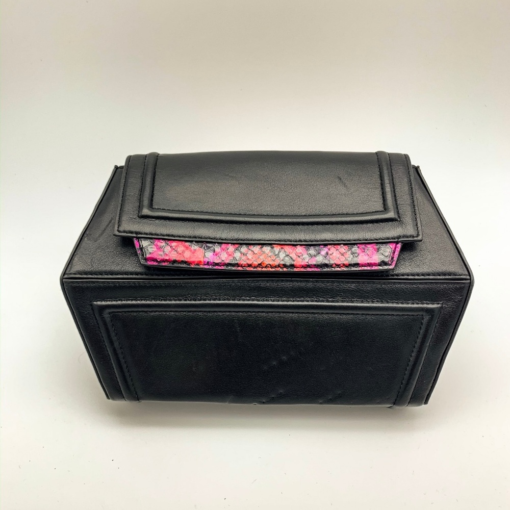 HEIRLOOM Leather with Python Trim Crossbody/Clutch